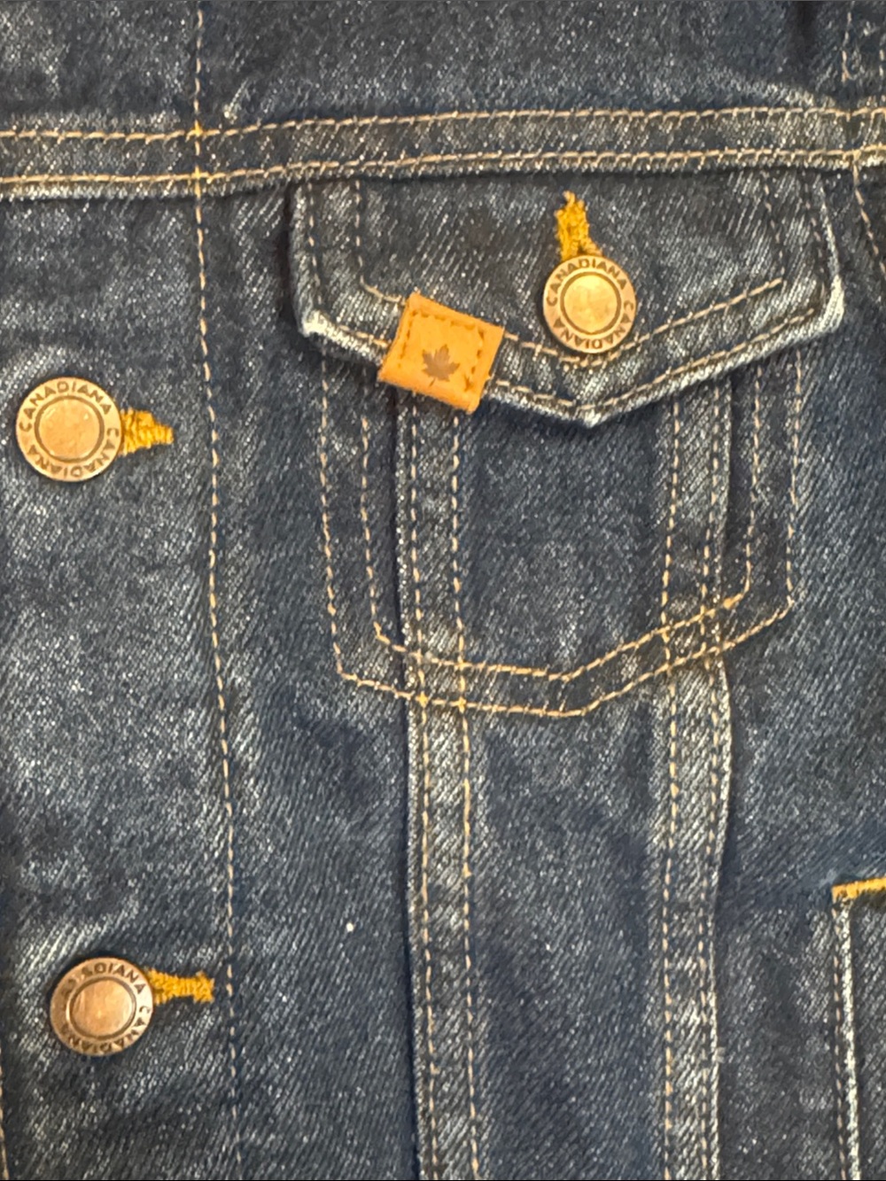 Child / Kids Blue Denim Jacket with Red plaid Sherpa interior & Collar - Picture 6 of 13